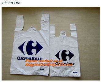 Wholesale Factory Compostable Biodegradable Plastic T-Shirt Bags,Biodegradable Compostable T Shirt Garbage Bags On Roll supplier