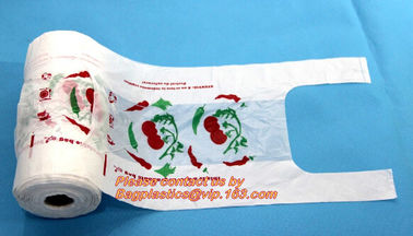 Produce Polyethylene Bags on a Roll, Take Out Disposable Plastic Food Bags Roll, Fruit Vegetables Grocery, BAGEASE, BAGS supplier