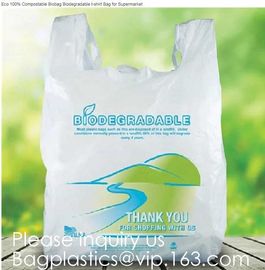 Compostable Grocery T-Shirt Bags, Eco Friendly, Biodegradable, 2 Gal - 4 Gal Small Clear Trash Bags Office, Bulk supplier