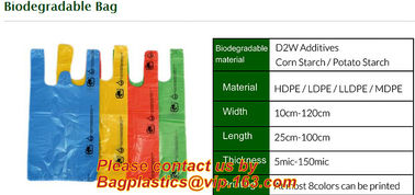 Large/Regular Grocery Size,Oxo-Biodegradable Plastic Shopping Bags, Thank You Printed, 13 Micron, HDPE, 1000 Bags/Box supplier