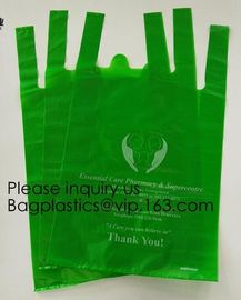 Cheap T-Shirt Compostable Bags Biodegradable Bag For Food, T-Shirt Garment Plastic Bags Compostable 100% Biodegradable supplier