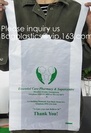 Cheap T-Shirt Compostable Bags Biodegradable Bag For Food, T-Shirt Garment Plastic Bags Compostable 100% Biodegradable supplier