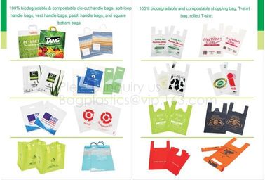 Biodegradable Roll heart bag, Vest bag, Pocket, Roll bag, 100% Biodegradable Cornstarch Garbage Bags garment biodegradab supplier