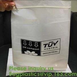 PLA compostable Clear poly custom printed plastic k bags,APPAREL Dress k Bag,garment packaging bag, bagease supplier