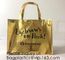 Golden pac Bling Bling Glossy Durable Reusable Medium Non-woven Gift Bag Set Of 5,Shopping Bag,Promotional Bag Silvery supplier