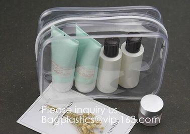 Clear Travel Toiletry Bag PVC Waterproof Cosmetic Makeup Bags Organizer With Handle See Through Plastic Clear Case supplier