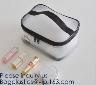 Clear Toiletry Makeup Bag, Travel Case, Cosmetic Organizer PVC Plastic w/Handle,Travel Organizer for Women &amp; Man, Polyes supplier