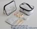 Clear Toiletry Makeup Bag, Travel Case, Cosmetic Organizer PVC Plastic w/Handle,Travel Organizer for Women &amp; Man, Polyes supplier