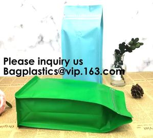 Kraft Bags With Window, Resealable Large Kraft k Food Storage Bags,Storing Food,Nuts,Seeds,Beans,Tea Leaves, Coffe supplier