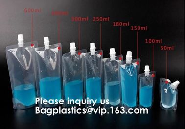 Reusable kit Plastic Liquor Pouches flask, drinking flask water bottle kit travelling flask,230 ml, 420 ml and 1000 ml supplier