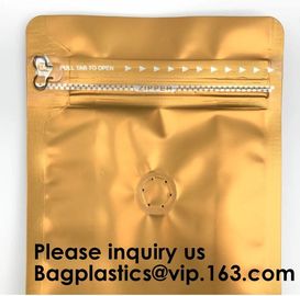 Pack Packaging Reusable Aluminium Foil Zip Lock Stand Up Food Pouches Bags with Tear Notch for Food Storage, bagease supplier