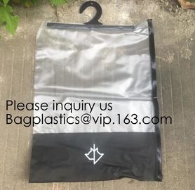 PVC/EVA Plastic Cloth Underwear Hanger Packaging Bag With Snap Button,Eco-Friendly Pvc Pvc/Eva Hook Garment Bag,Customiz supplier