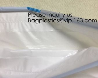 Laundry Bags Hospitality Plastic Bags Drawstring Closure Write-On Indicator Strips. Clear Hotel Biodegradable Bags With supplier