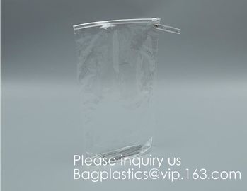 Multi-Purpose Water Resisitant Clear PVC Organizer Bag Pouch with Zipper Closure,Document File Bill Zipper Bag Pencil Po supplier