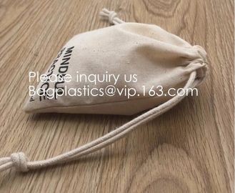 Double Canvas Drawstring Bag Cotton Pouch Gift Sachet Bags Muslin Bag Reusable Tea Bag,Organic Cotton Reusable Produce B supplier