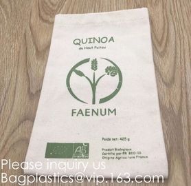 Cotton Drawstring Bags, Reusable Muslin Bag Natural Cotton Bags with Drawstring Produce Bags Bulk Gift Bag Jewelry Pouch supplier