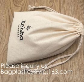 Cotton Drawstring Bags, Reusable Muslin Bag Natural Cotton Bags with Drawstring Produce Bags Bulk Gift Bag Jewelry Pouch supplier