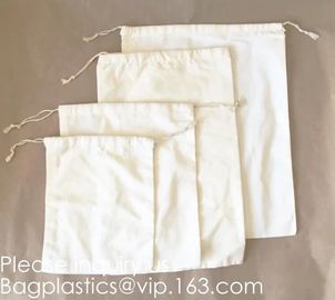 100% Cotton eco-friendly muslin bags Drawstrings Cotton Bags Muslin Cloth Storage Reusable Pouches for Jewelry Tea Spice supplier