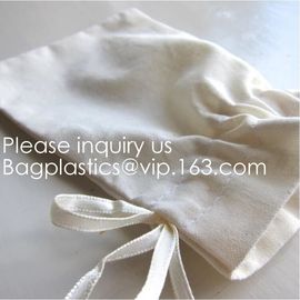 Wood color Double Drawstring Cotton Muslin Bags Favor Bags Jewelry Pouch Reusable Bags Tea Bags Souvenir Gift Bag pack supplier