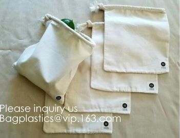 Wood color Double Drawstring Cotton Muslin Bags Favor Bags Jewelry Pouch Reusable Bags Tea Bags Souvenir Gift Bag pack supplier