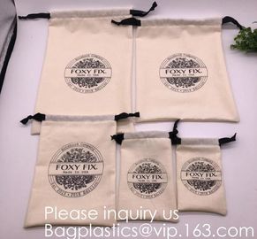 Natural Beige Thick Canvas Drawstring Pouches Produce Bags Muslin Bags Gift Bags Sacks Sachet Bags for Jewelry Candy Fav supplier