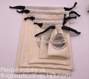 Natural Beige Thick Canvas Drawstring Pouches Produce Bags Muslin Bags Gift Bags Sacks Sachet Bags for Jewelry Candy Fav supplier
