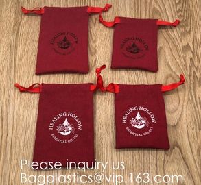 Bags with Drawstring Gift Bags Jewelry Pouch for Wedding Party and DIY Craft,Cream, Light Blue, Light Purple, Green, Lin supplier