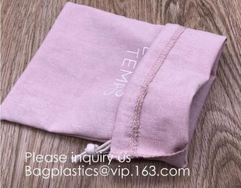 Reusable ECO Friendly 100% Cotton Double Drawstring Muslin Bags,Linen Gift Sachets Favors Pouches Party Wedding Jewelry supplier