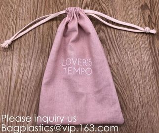 Reusable ECO Friendly 100% Cotton Double Drawstring Muslin Bags,Linen Gift Sachets Favors Pouches Party Wedding Jewelry supplier