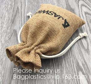 Gift Pouches with Jute Drawstring Linen Hessian Sacks Bags for Party Wedding Favors Jewelry Crafts,Little Gifts, bagease supplier