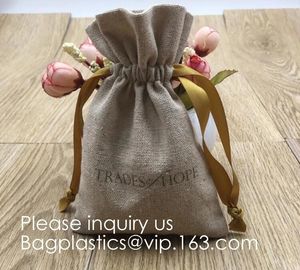 Burlap Bags with Drawstring, 4x6 Inch Rustic Gift Bag Bulk Pack - Wedding Party Favors, Jewelry and Treat Pouches bageas supplier