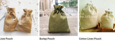 Polyester Fibre Jute Gift Bag Drawstring and Lining 20 Pcs DIY Craft Jewelry Pouch, Storage Linen Burlap Jewelry Pouches supplier