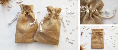 Brulap Candy Bags with Ribbon String Birthday Wedding Party Gift Bags Jewelry Pouches DIY Craft Party Favor Jute Gift Ba supplier