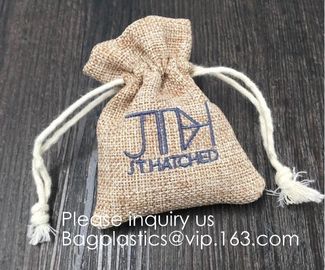 Brulap Candy Bags with Ribbon String Birthday Wedding Party Gift Bags Jewelry Pouches DIY Craft Party Favor Jute Gift Ba supplier