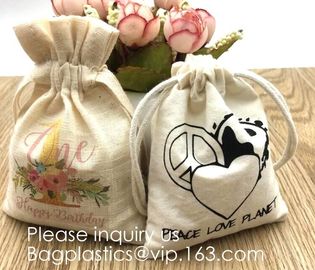 Personalized Drawstring Cotton Muslin Bag for Jewelry,Christmas Treat Bag Double Drawstring Gift Treat Pouch Cute Snowma supplier