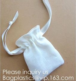 Wedding Party Favor Gift Drawstring Bags 100% Cotton Pouch,Fabric Reusable Drawstring Gift Bag | Eco-Friendly Alternativ supplier