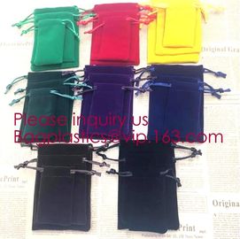 Soft Velvet Pouches w Drawstrings for Jewelry Gift Packaging,Drawstring Jewelry Pouches Candy Bags Wedding Favors pack supplier