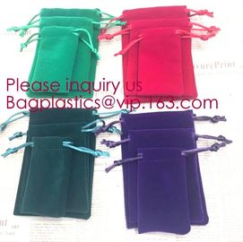 Soft Velvet Pouches w Drawstrings for Jewelry Gift Packaging,Drawstring Jewelry Pouches Candy Bags Wedding Favors pack supplier