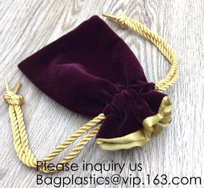 Velvet Drawstring Bags Wedding Gift Bags Velvet Cloth Jewelry Pouches,Treat Bag For Gift Hair Dryer Hotel Storage Bag supplier