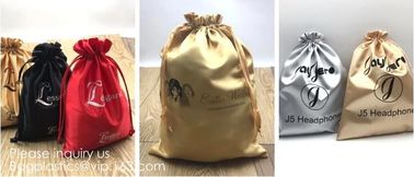 Soft And Shinny White Silk Drawstring Pouch,Nude Color Satin Drawstring Bag,Promotional Satin Cosmetic Bag, package pac supplier