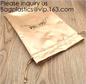 High Quality Gift Small Bag,Gift Shopping Bag,Super Soft White Black Rose Gold Silk Drawstring Bag,Graograin Satin Pouch supplier