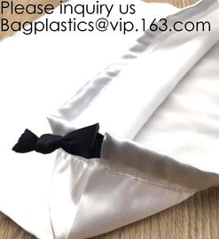 Satin Gift Bag For Midi Wrap Dress,Elegant Purple Satin Pouch For Rings,Satin Drawstring Bag For Cosmetic, bagease pack supplier