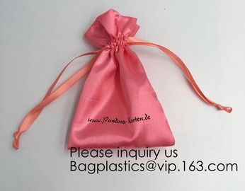 Gift Wedding Satin Favor Bags,Luxury Satin gift Drawstring Bags,Drawstring Bag For Ring,Cosmetic Bag , Make Up Bag pack supplier