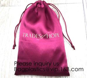 Gold thick Satin Drawstring Gift Bags,Black Drawstring Satin Bag With Ruffle,Small Satin Drawstrings Bags For Jewelry supplier