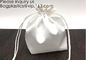 Satin Gift Bag With Logo Printing,Personalized White Satin Pouch Bag, Satin Drawstring pouch bag,Plain Square Bottom Sat supplier
