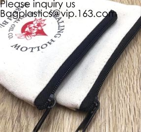 Canvas Zipper Bags Canvas Pencil Case Blank DIY Craft Bags Cosmetic Pouch Makeup Bag for Travel DIY Craft School product supplier