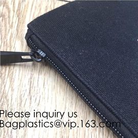 Canvas Zipper Bags Canvas Pencil Case Blank DIY Craft Bags Cosmetic Pouch Makeup Bag for Travel DIY Craft School product supplier