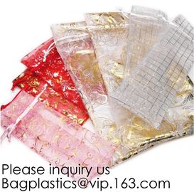 Assorted Color Organza Drawstring Pouches Candy Jewelry Party Wedding Favor Gift Bags,Mesh Favor Bags for Decoration, We supplier