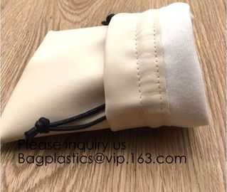 Soft Offwhite and Red PU Leather Bag For Packaging,Custom Pink Brown Faux Leather Drawstring Pouch Faux Leather Jewelry supplier