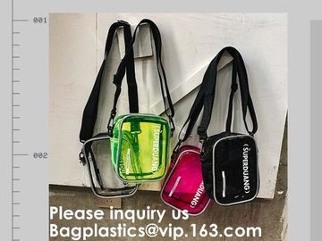 Crossbody Bag with Adjustable Shoulder Strap, Zippered Top, Perfect for Stadium, School, Sports Games, Concerts Clear St supplier